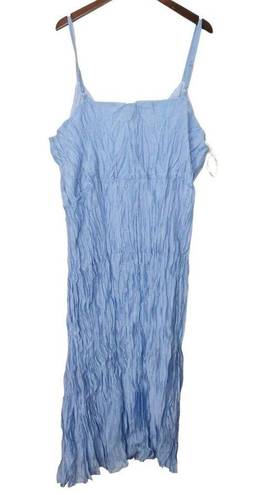 City Chic  Womens Sabina Tiered Maxi Dress Bluebell Blue Plus Size 24 New NWT