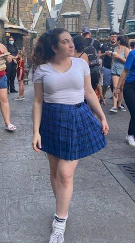 H&M Blue Schoolgirl Skirt