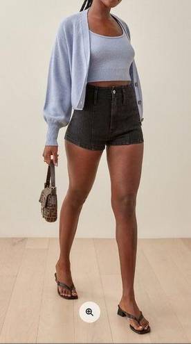 Reformation  Eva Seamed High Rise Cheeky Jean Shorts 25