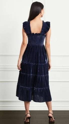 Hill House  The Ellie Nap Dress In Navy Velvet NWT Size Small