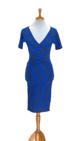 Tracy Reese Plenty By  Womens Slimming Bodycon Dress Blue Size S Minimalist Party