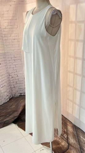 Oak + Fort  white sleeveless midi dress size large