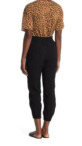 Elodie NEW  High Rise Jogger Casual Pants Ankle Length Black Women's L