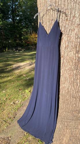 Jump NWOT Y2K 2000s  Apparel Size 5/6 Navy Blue Maxi Side Slit Formal Dress