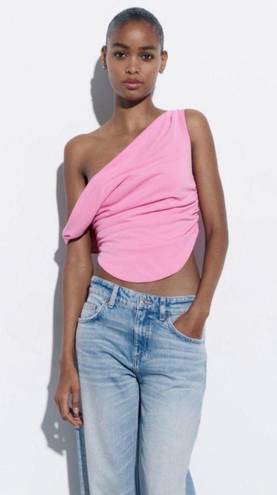 ZARA NWT  Draped Crop Top