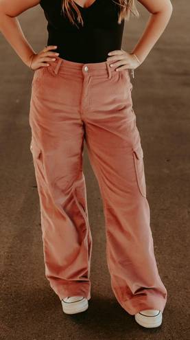 American Eagle Pink Corduroy Pants