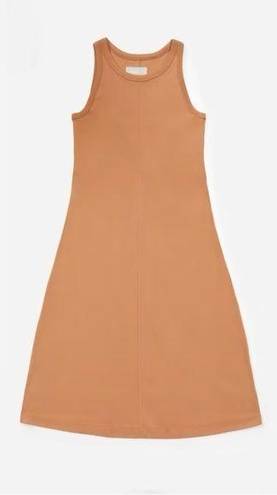 Everlane  • The Luxe Cotton Midi Tank Dress sleeveless jersey Toasted Coconut