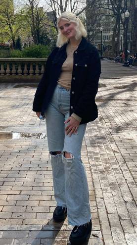 ZARA High Waisted wide Leg Jeans