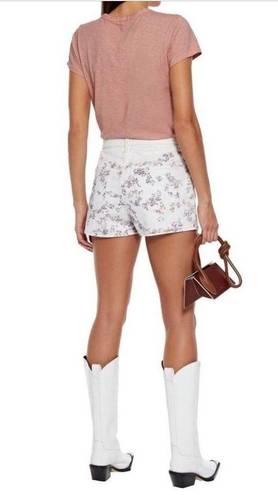 Rag and Bone  Micro Shorts Women’s Ellie Cotton Floral Print Denim Size 25 NWT