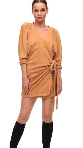 n:philanthropy NWT  Bresson Wrap Dress Duster Cardigan Sweater Camel Oversized S
