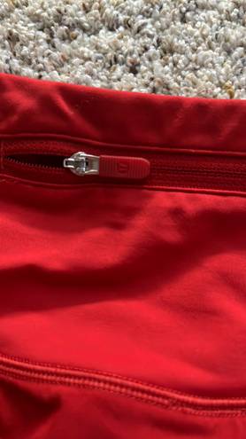 Lululemon Speed Up Shorts 4”in Red