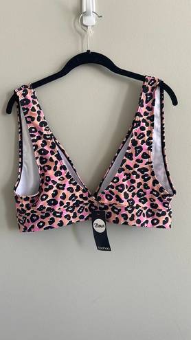 Boohoo Leopard Deep B Bikini Top And Bottom