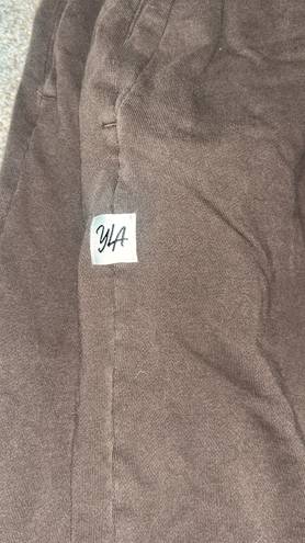 young la sweatpants Brown Size M