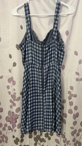 JC Penny Blue Checkered Spring Dress