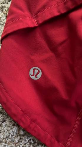 Lululemon Speed Up Shorts 4”in Red