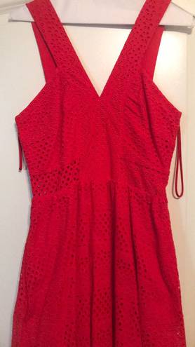 Likely Red  Eyelet Sundress