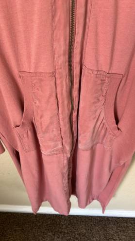 Young Fabulous and Broke YFB pink Fleece Duster Jacket 