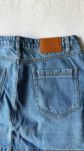 Princess Polly CHILLDERS DENIM MINI SKIRT MID WASH - Size 8