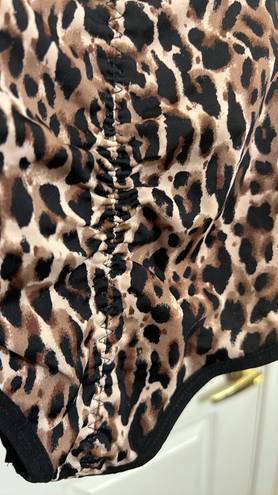 Marilyn Monroe Intimates Tan Leopard Convertible Shaper Bodysuit