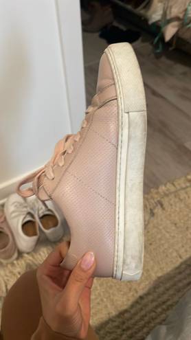 The Great Royal Perforated Sneakers In Blush