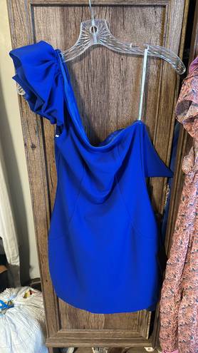 Lulus Blue One Shoulder Dress