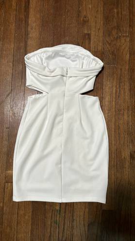 Princess Polly White Strapless Dress