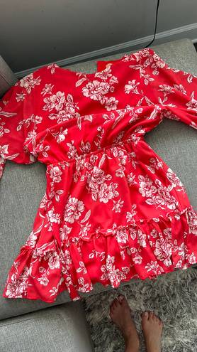 Flying Tomato Red And White Summer Dress