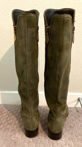 Donald Pliner Gorgeous suede olive green  boots in excellent condition. Sz 8.5