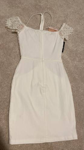 Rare London White Lace Bodycon