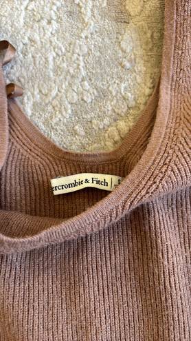 Abercrombie & Fitch  brown Scoop Neck Balloon Sleeve Sweater Bodysuit