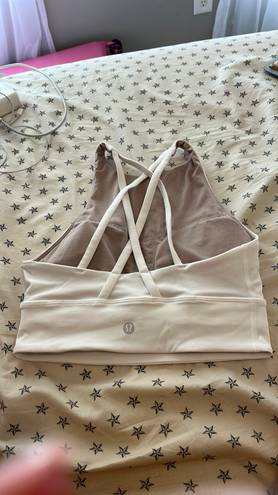 Lululemon White Energy Sports Bra