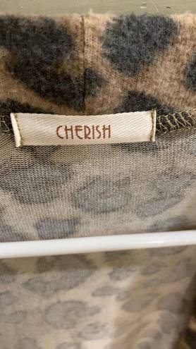 Cherish cheetah print cardigan 