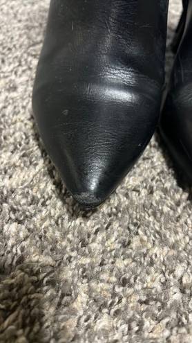 Shoedazzle Black Zip-Up Booties