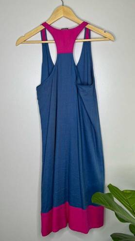 Patagonia Seahurst sleeveless racerback mini dress size 8 blue pink like new