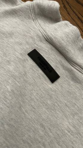 Fear of god ESSENTIALS  Light Oatmeal Mock Neck Sweatshirt