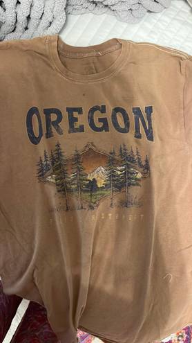 Vintage Graphic Tee Brown Size M