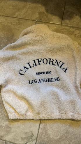 Sherpa Sweatshirt Tan Size M