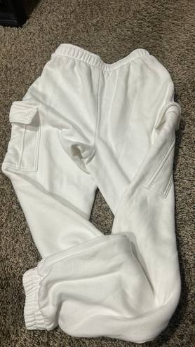 cargo sweatpants White