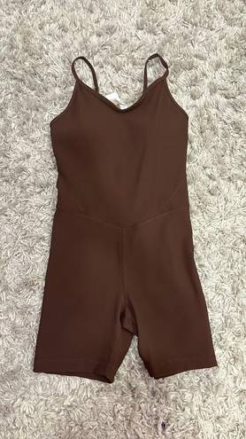 tight fitting romper Brown