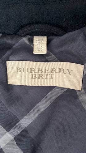 Burberry BRIT Wool Peacoat Black Size 4