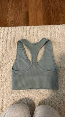 Hollister Sage Green Gilly Hicks Ribbed V Neck Racerback Tank Top