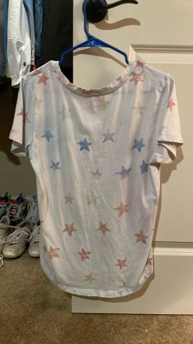 Z Supply A White Tee With Colorful Stars