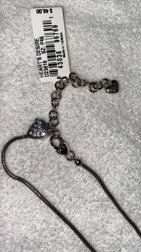 Brighton Heart’s Desire necklace rounded serpentine style rhinestones NWT