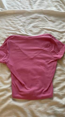 Tilly's Tilly’s Pink Cropped Tee