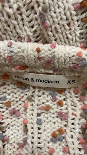 The Moon  & Madison  Colorful Knit Polka Dot Sweater  Size XS