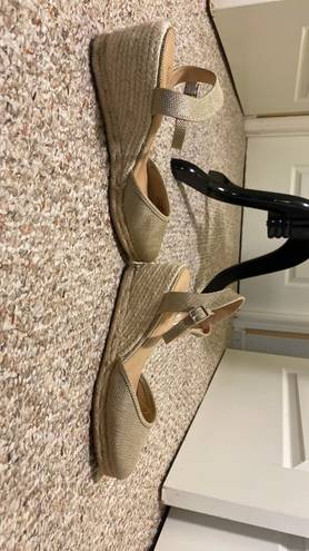 Ralph Lauren Raffia Wedges Espadrilles Sandals Sz 9 1/2