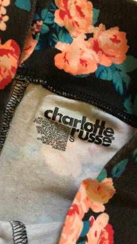 Lounge Charlotte Rusée Black Floral  Shorts