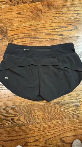 Lululemon Black Speed Up Shorts 2.5”