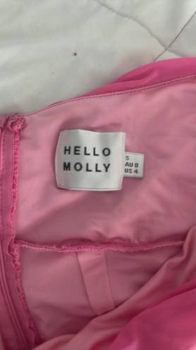 Hello Molly One Shoulder Pink Dress