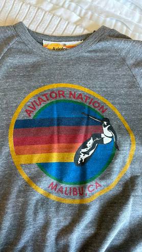 Aviator Nation Medium Sweatshirt in Heather Grey